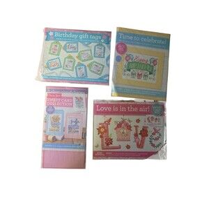 The World of Cross Stitching Card Making Kit Lot of 4 Crafty Variety Gift Tags